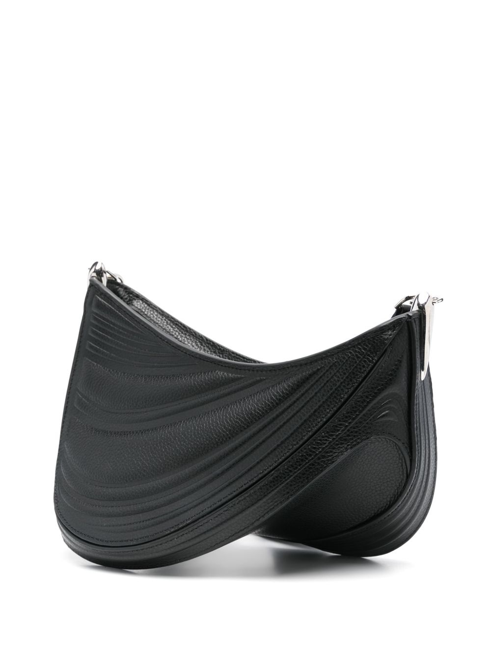 debossed shoulder bag - 3