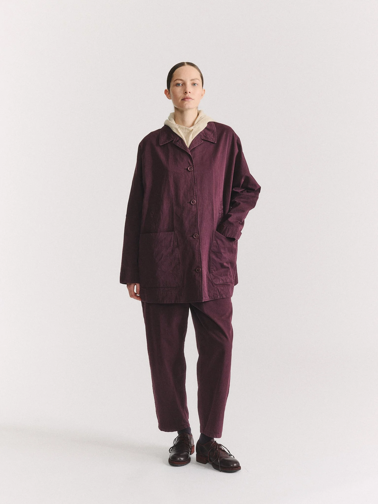 TATIANA JACKET - DOUBLE COT - MAHOGANY - 1