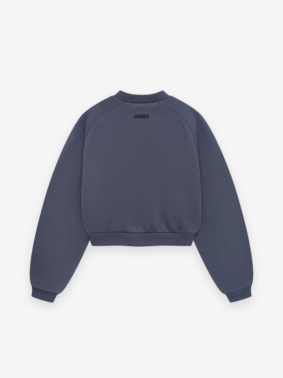 Women's Fleece Cropped Crewneck - 3