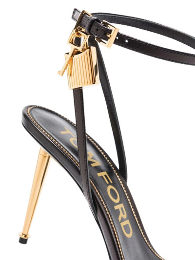 TOM FORD Padlock 85mm stiletto-heel sandals outlook