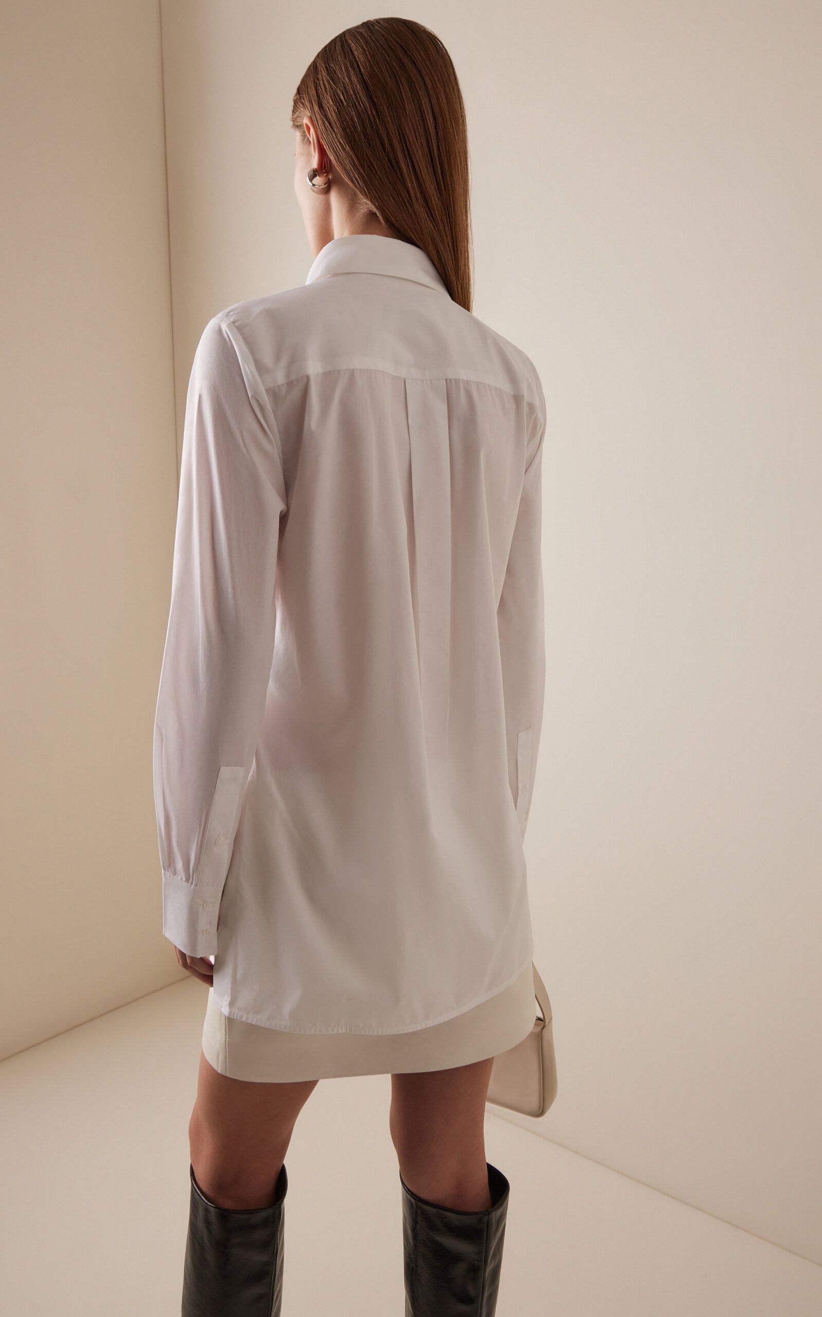 Marly Embellished Cotton Shirt white - 4