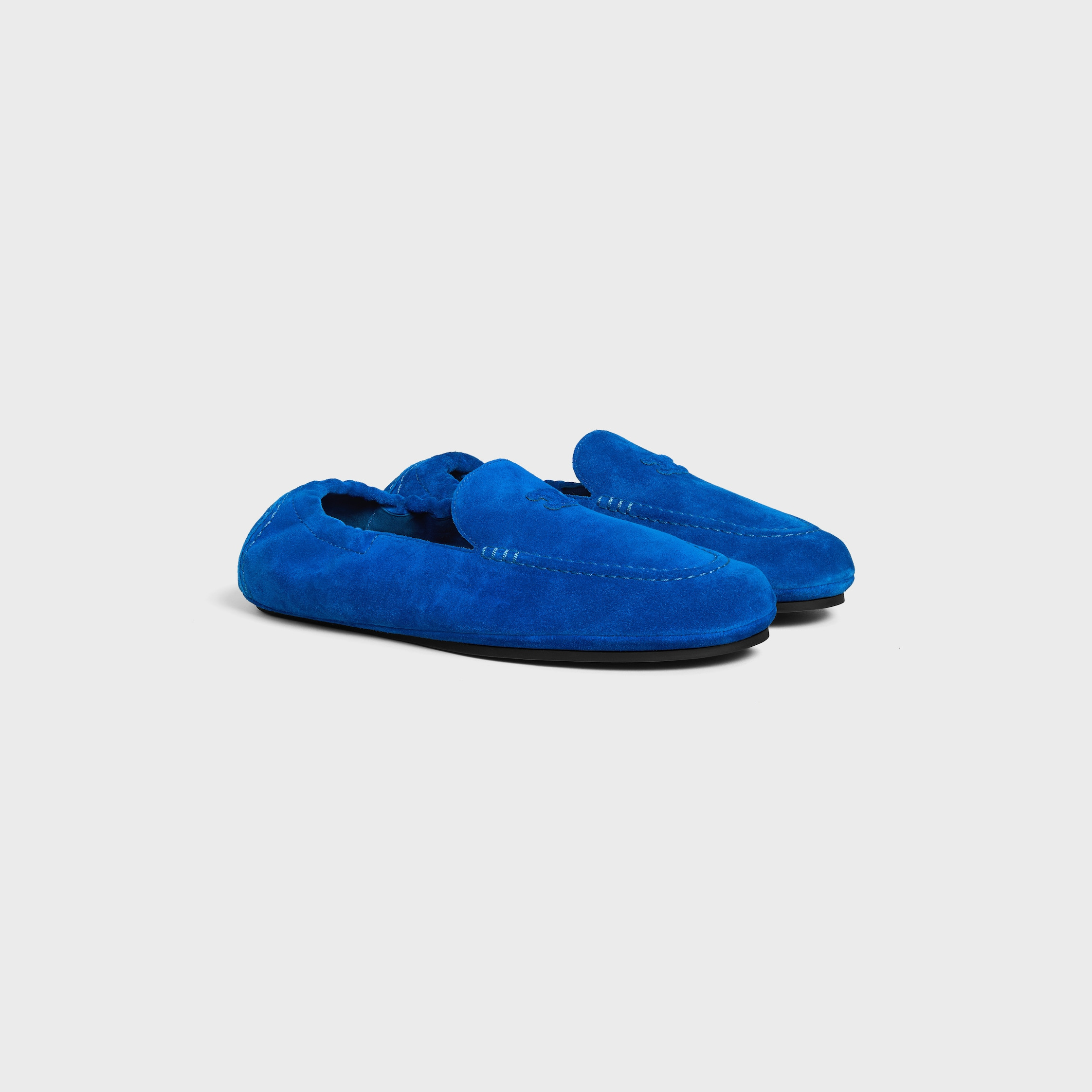 CELINE ADAM LOAFER WITH TRIOMPHE IN SUEDE CALFSKIN - 2