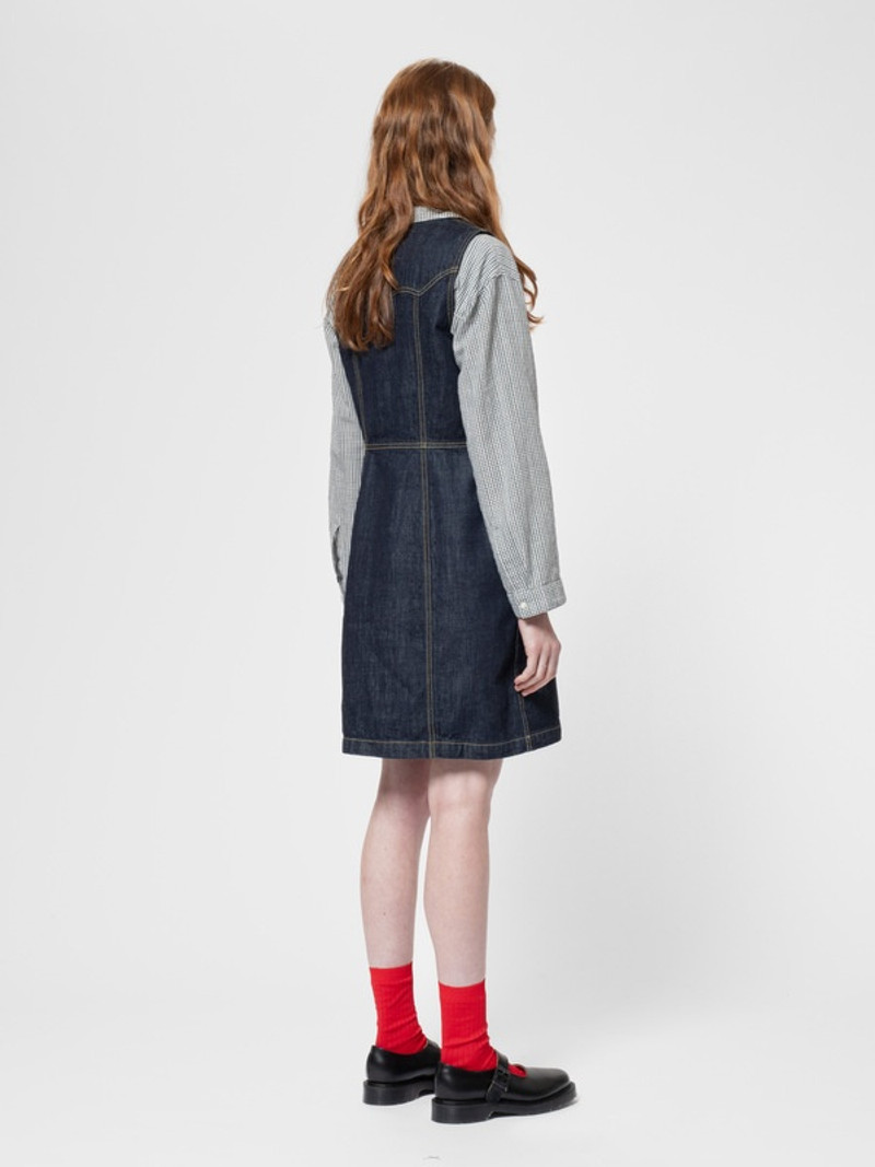 Ina Denim Dress One Wash Dark Blue 3