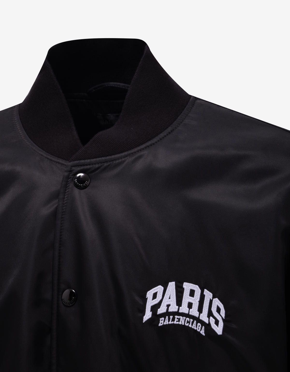 Balenciaga Black Paris Varsity Jacket - SS24 - 3