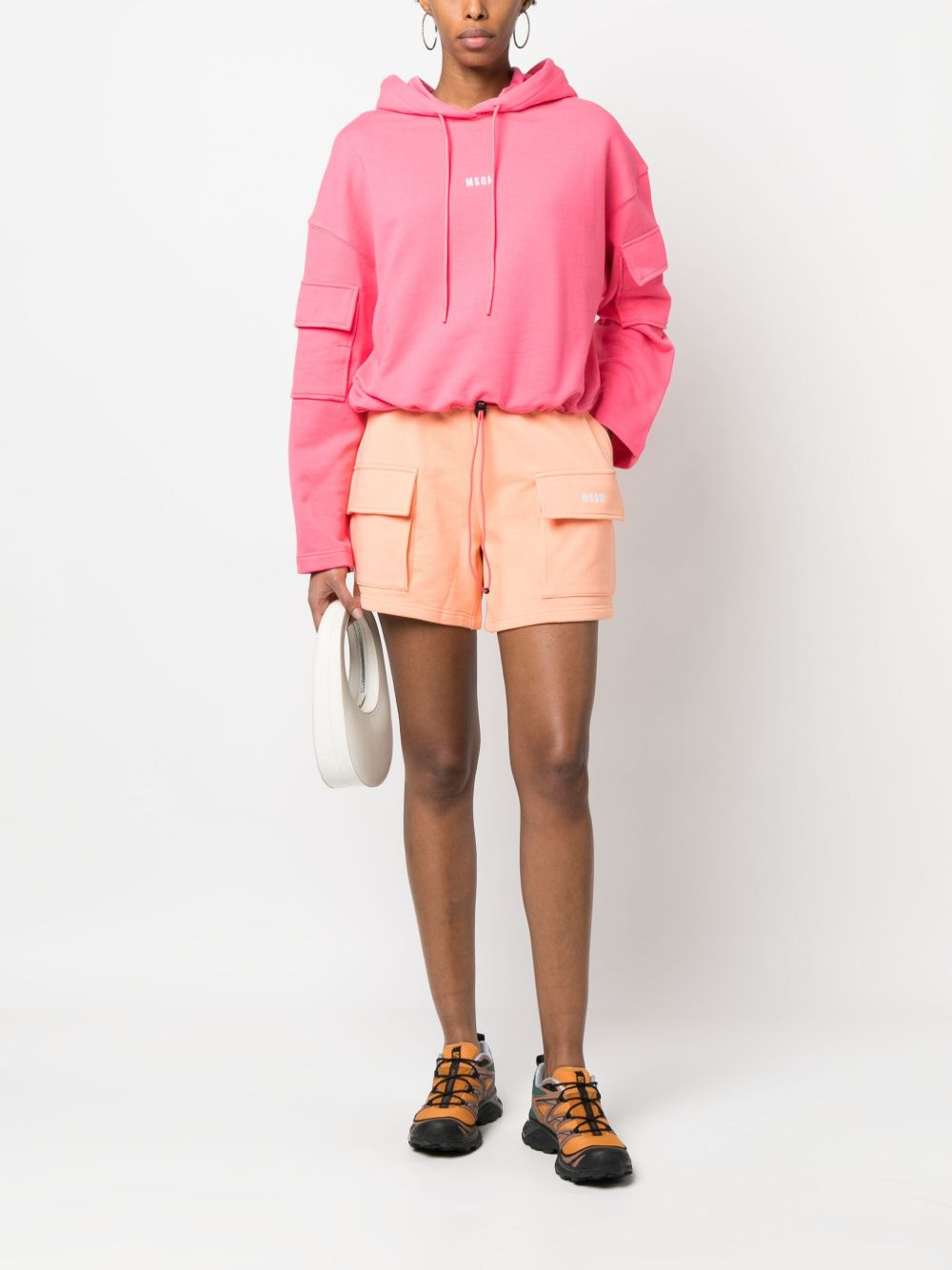 jersey-knit mini shorts - 2