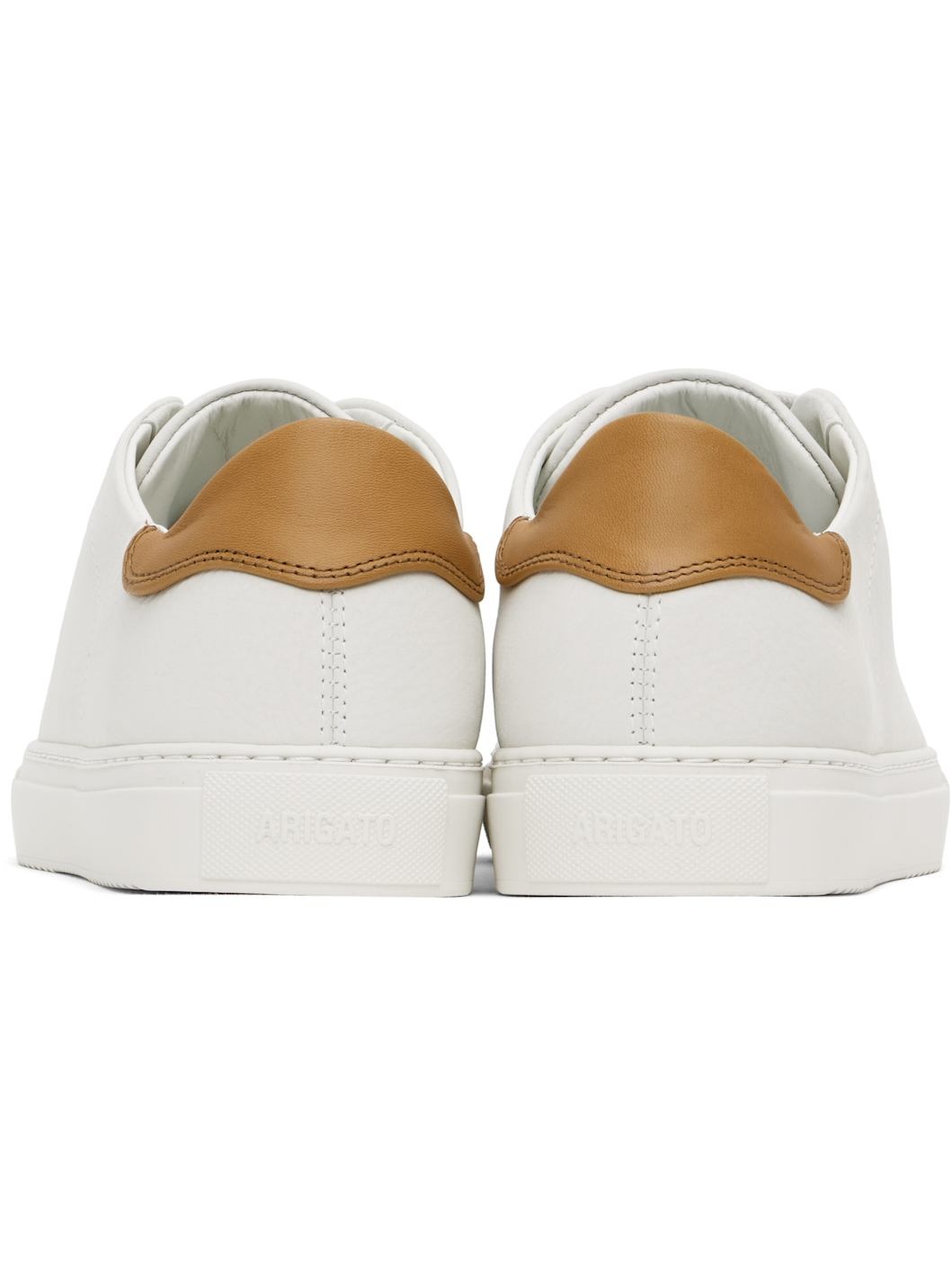Off-White & Tan Clean 90 Cap Sneakers - 2