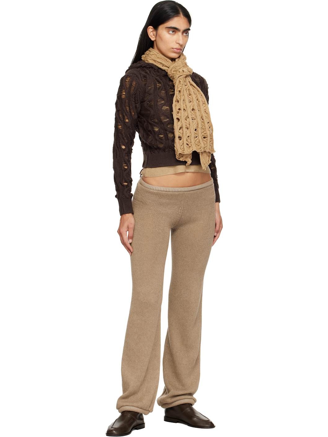 Brown Fudgy Scarf - 3