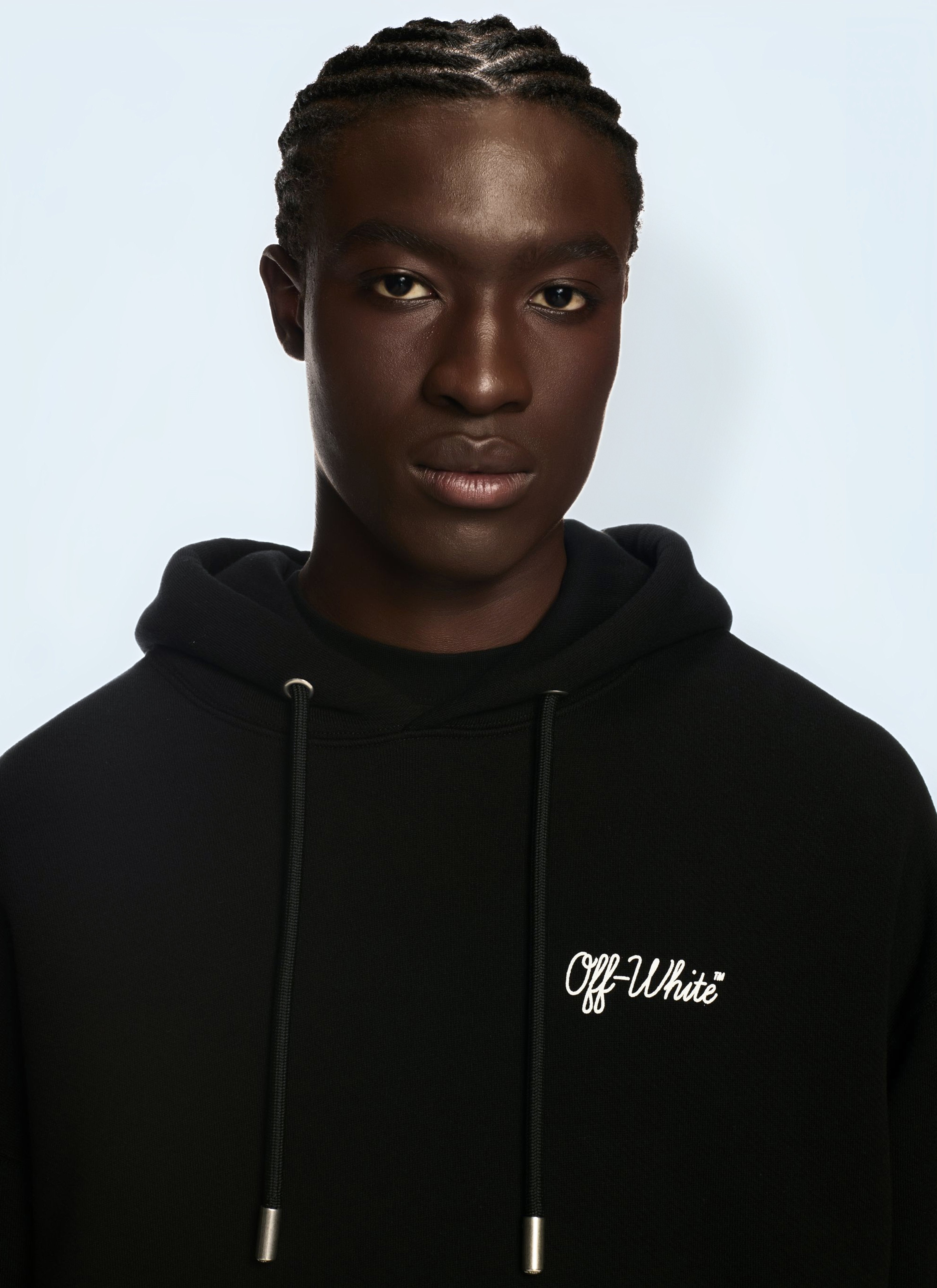 Off White Men Script Hooded Sweatshirt - 4