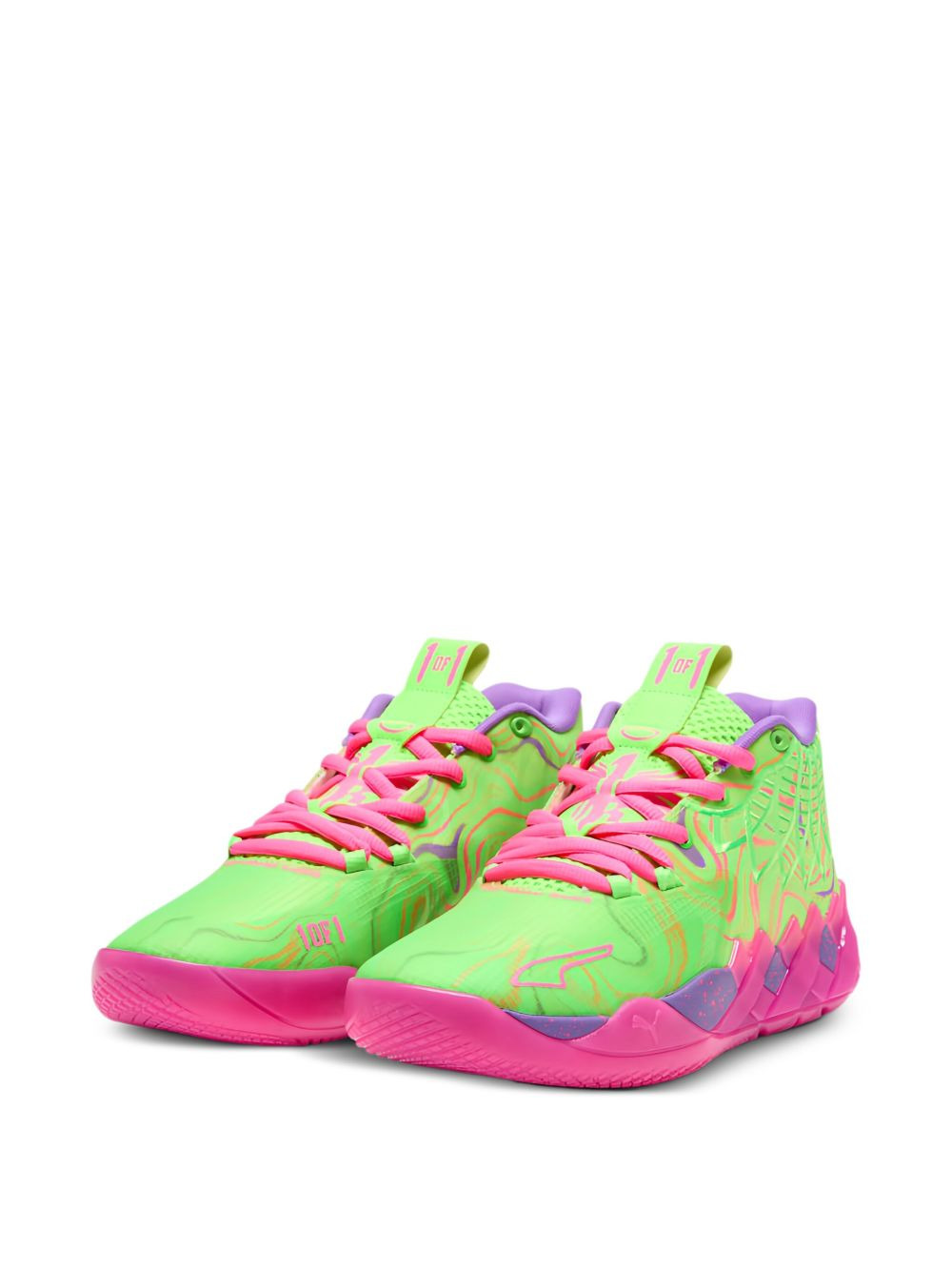 MB.01 Inverse Toxic "Purple Glimmer/Knockout Pink-Green" sneakers - 2
