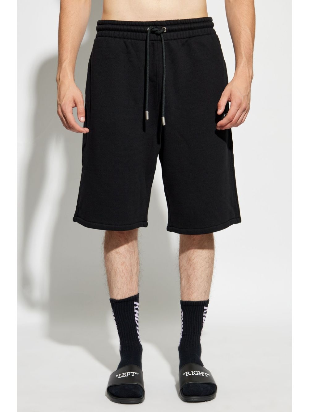 logo-print track shorts - 3