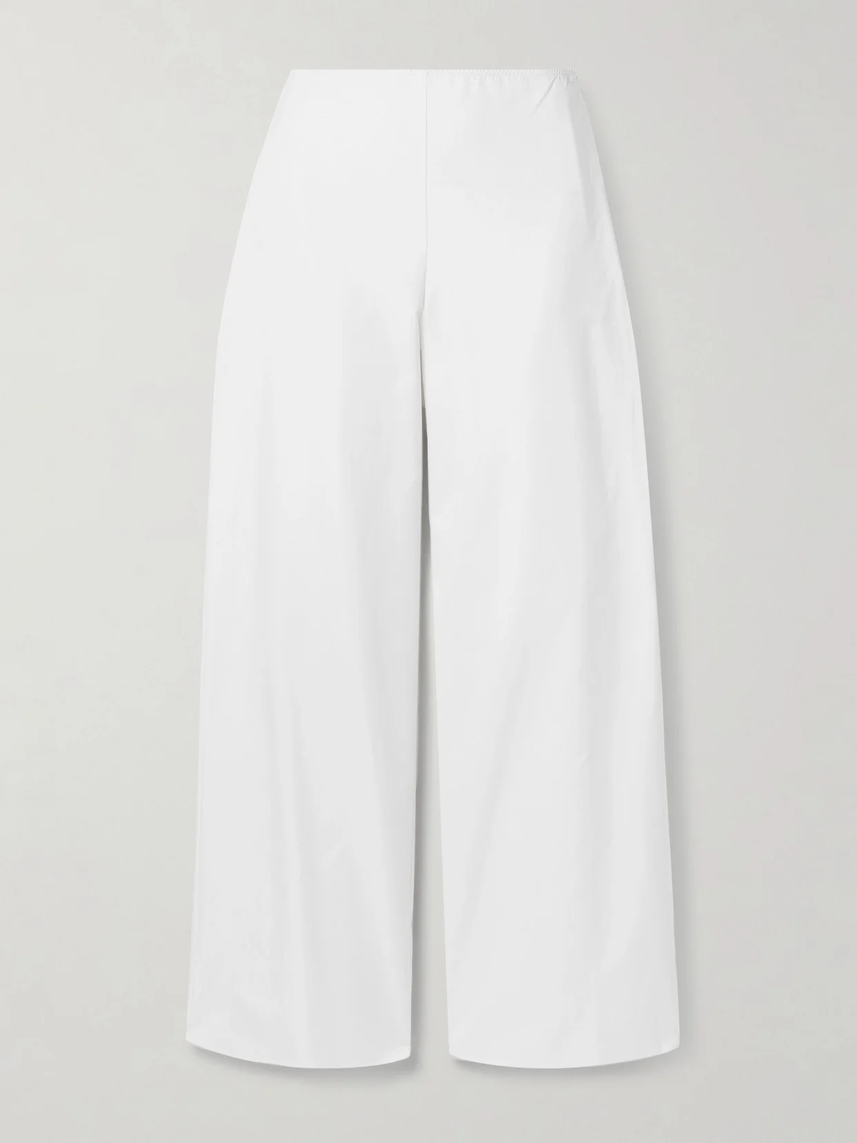Cotton-sateen Wide-leg Pants - 1