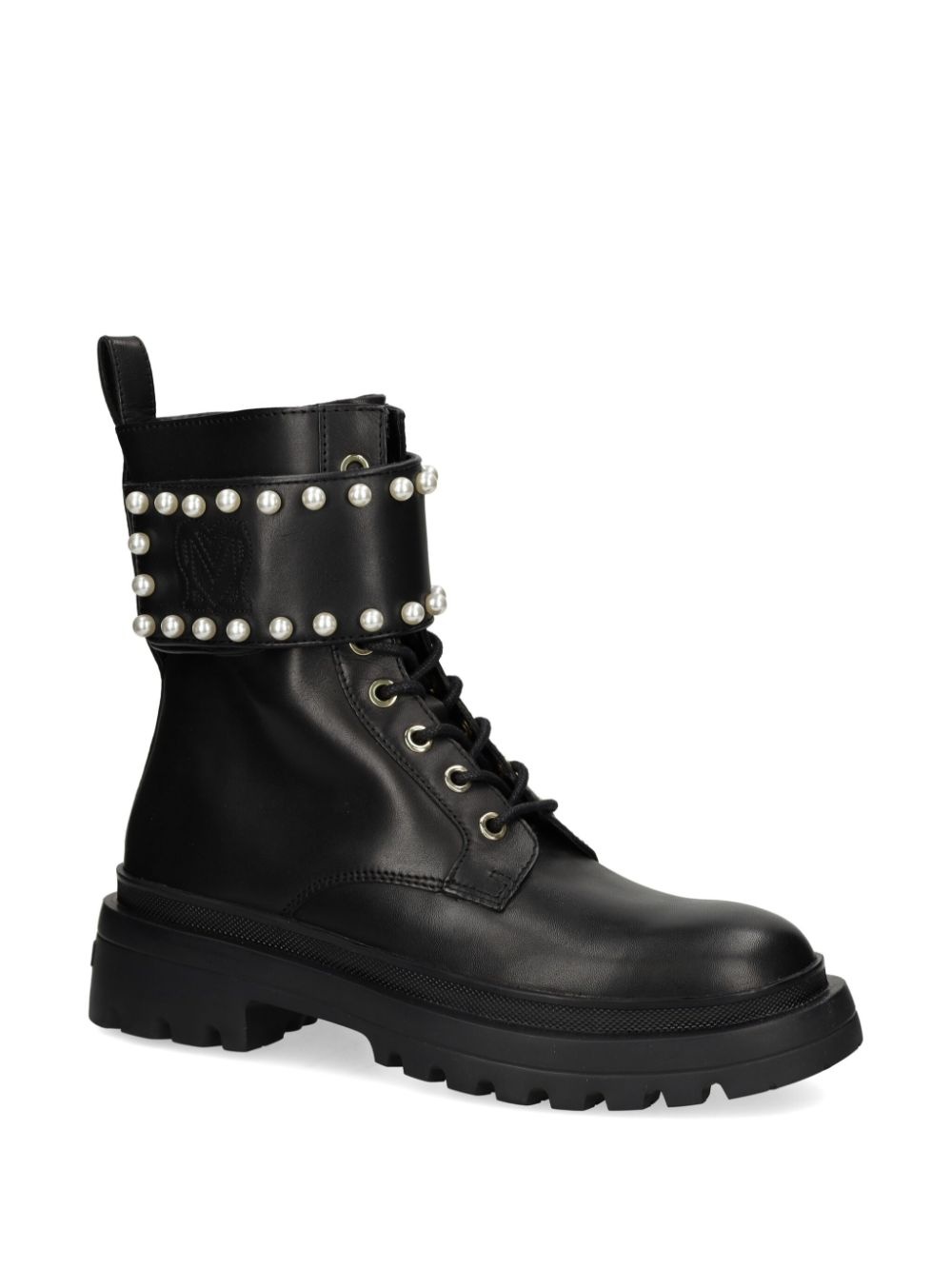 faux-pearl ankle boots - 2