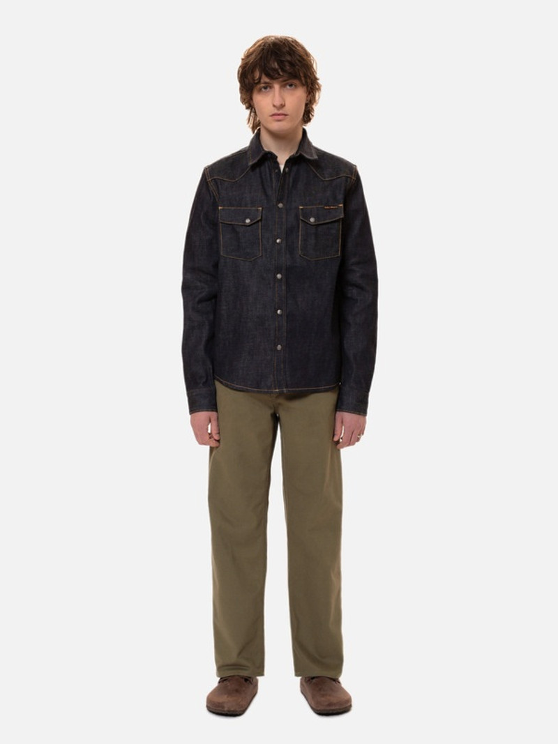 Nudie Jeans Jonas Denim Shirt Dry Ace Selvage outlook