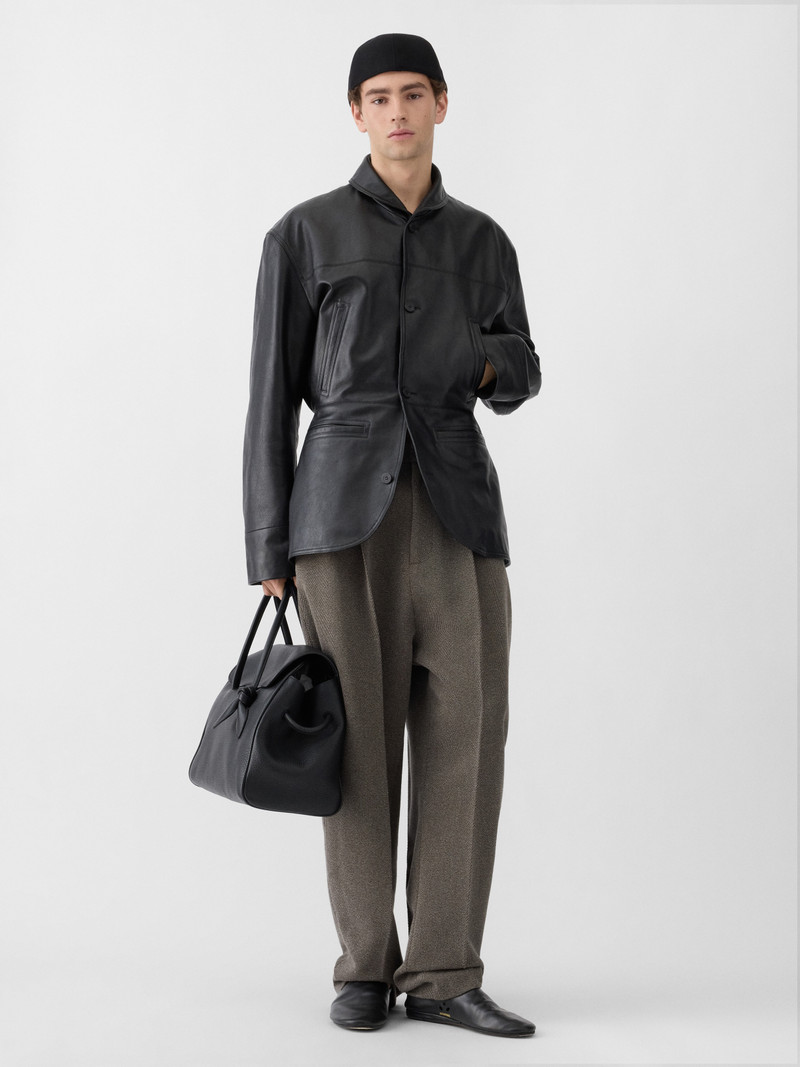 JACQUEMUS The Gardian leather jacket outlook