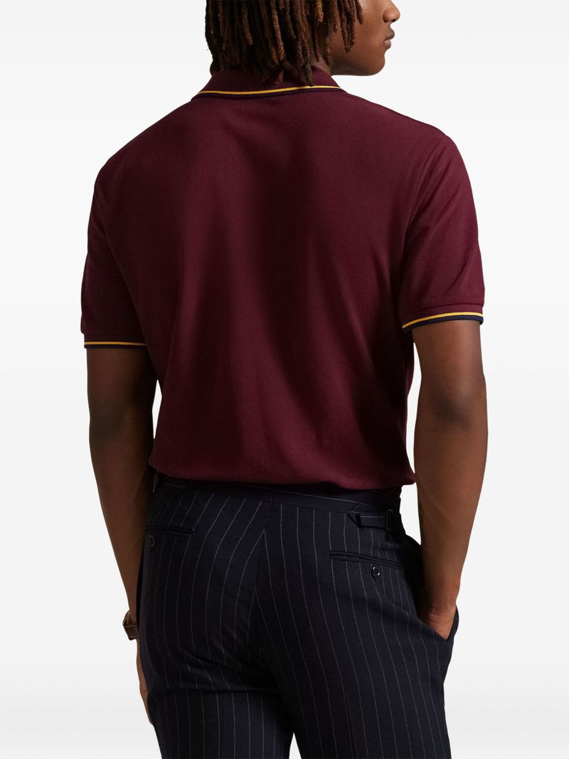 logo-embroidered polo shirt 4