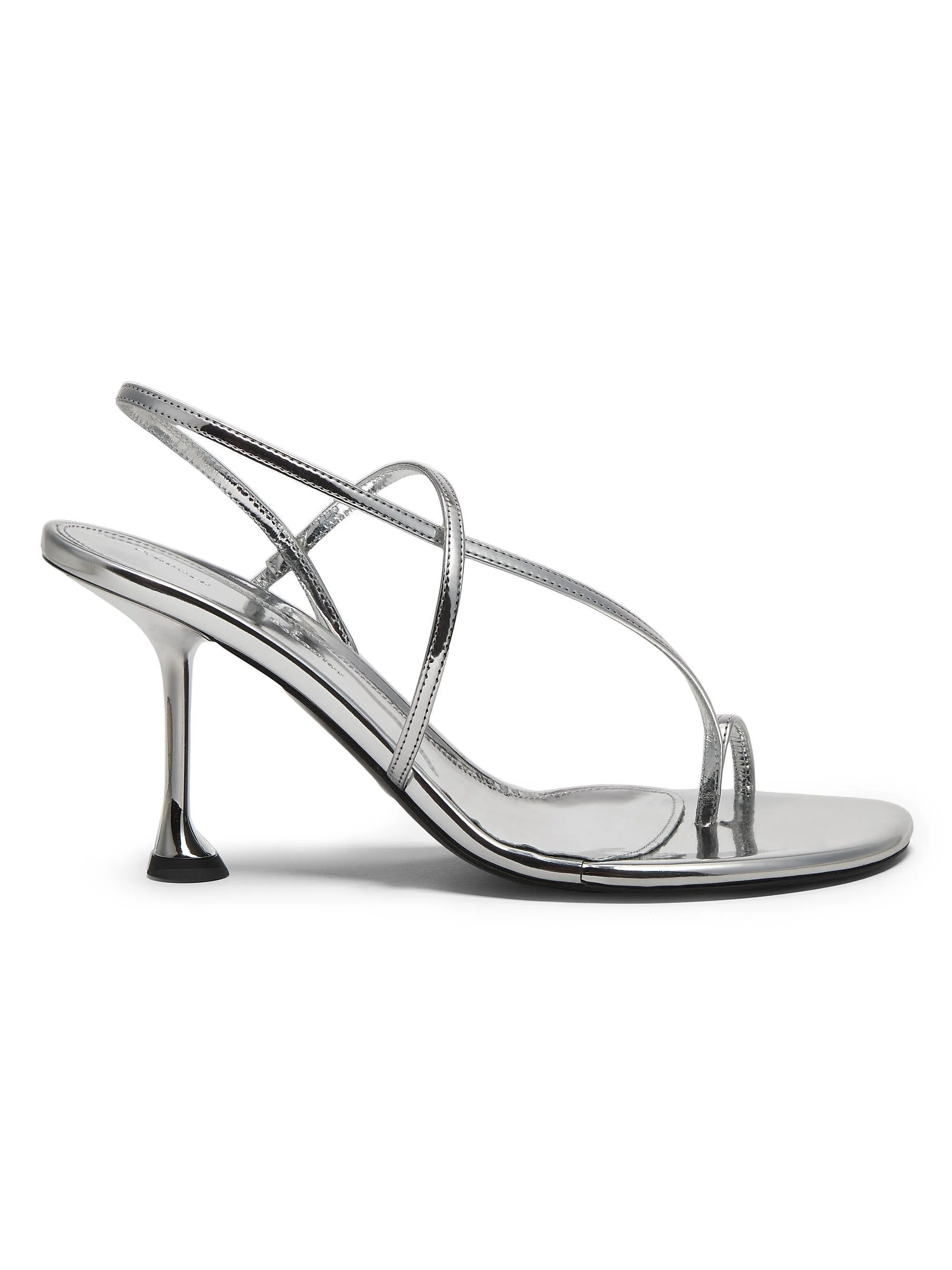 Women's Tee 85MM Satin Slingback Sandals - Silver - 1