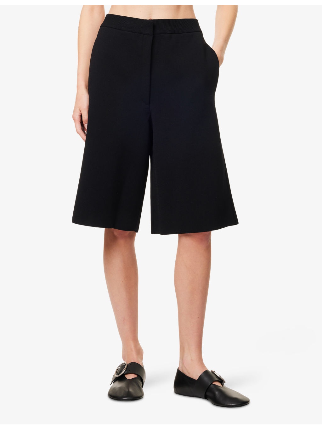 Straight-Leg Knitted Shorts - 3