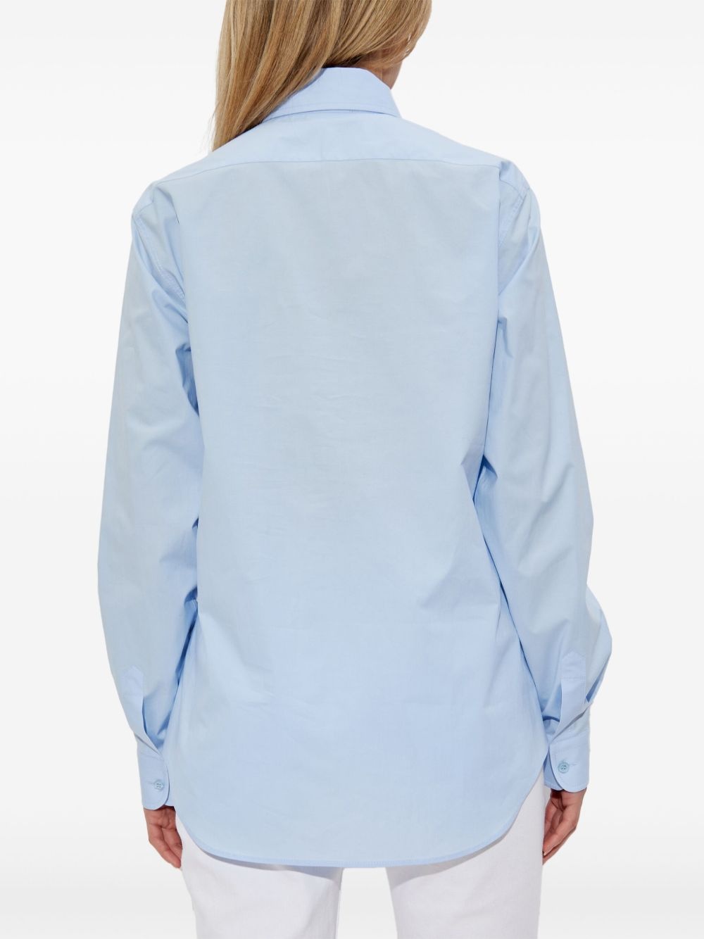 embroidered logo shirt - 4