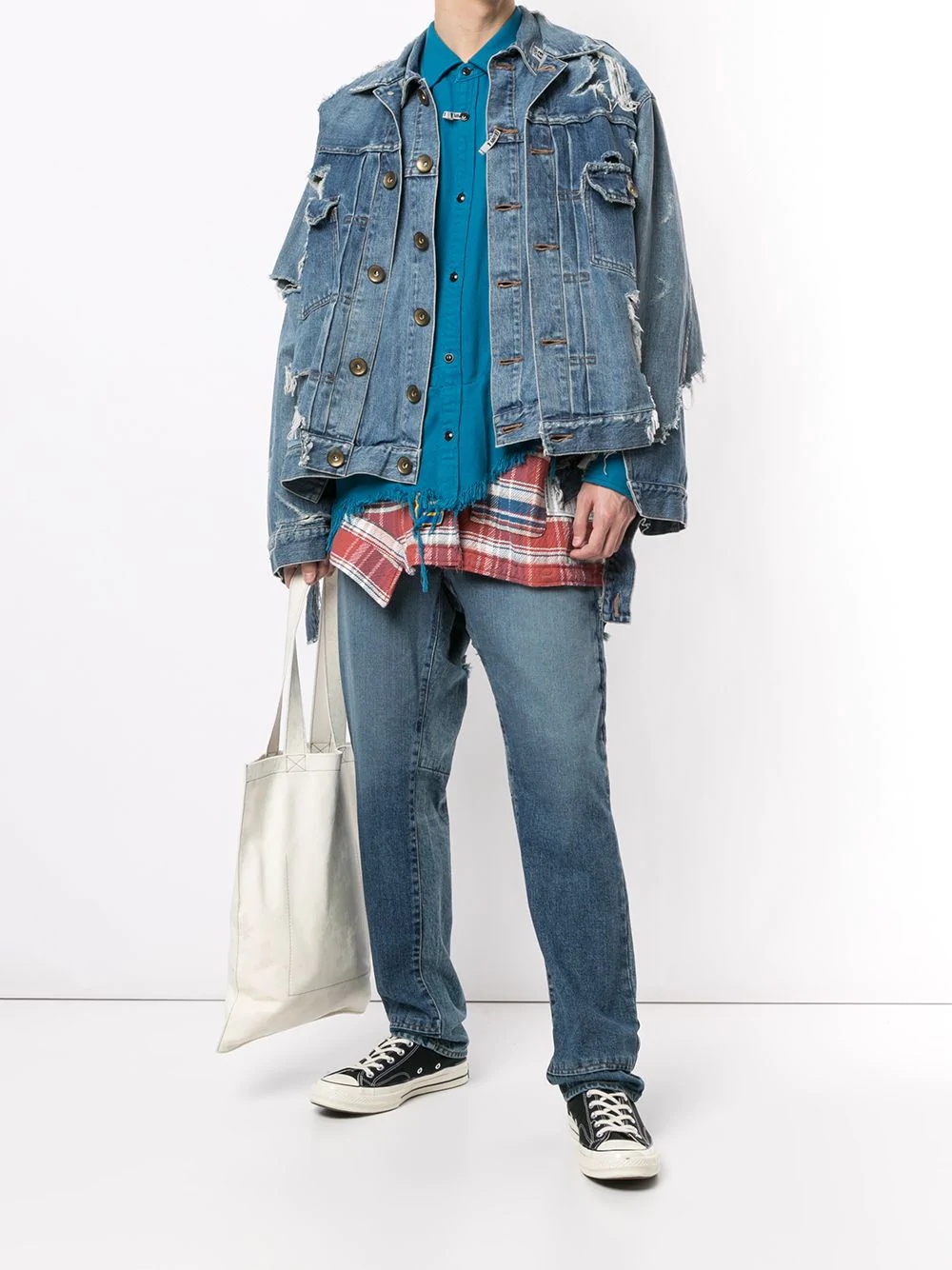 Broken Layer denim jacket - 2