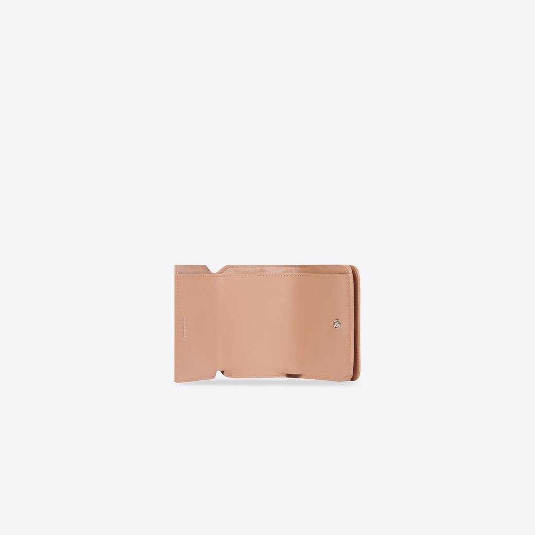 Women's Cash Mini Wallet Crocodile Embossed in Beige - 4