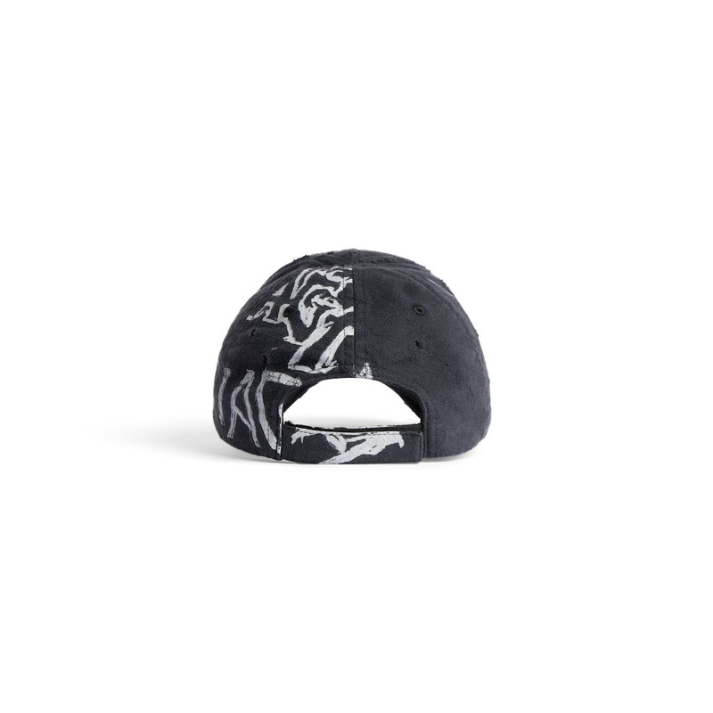 Diy Metal Cap in Faded Black/white 3