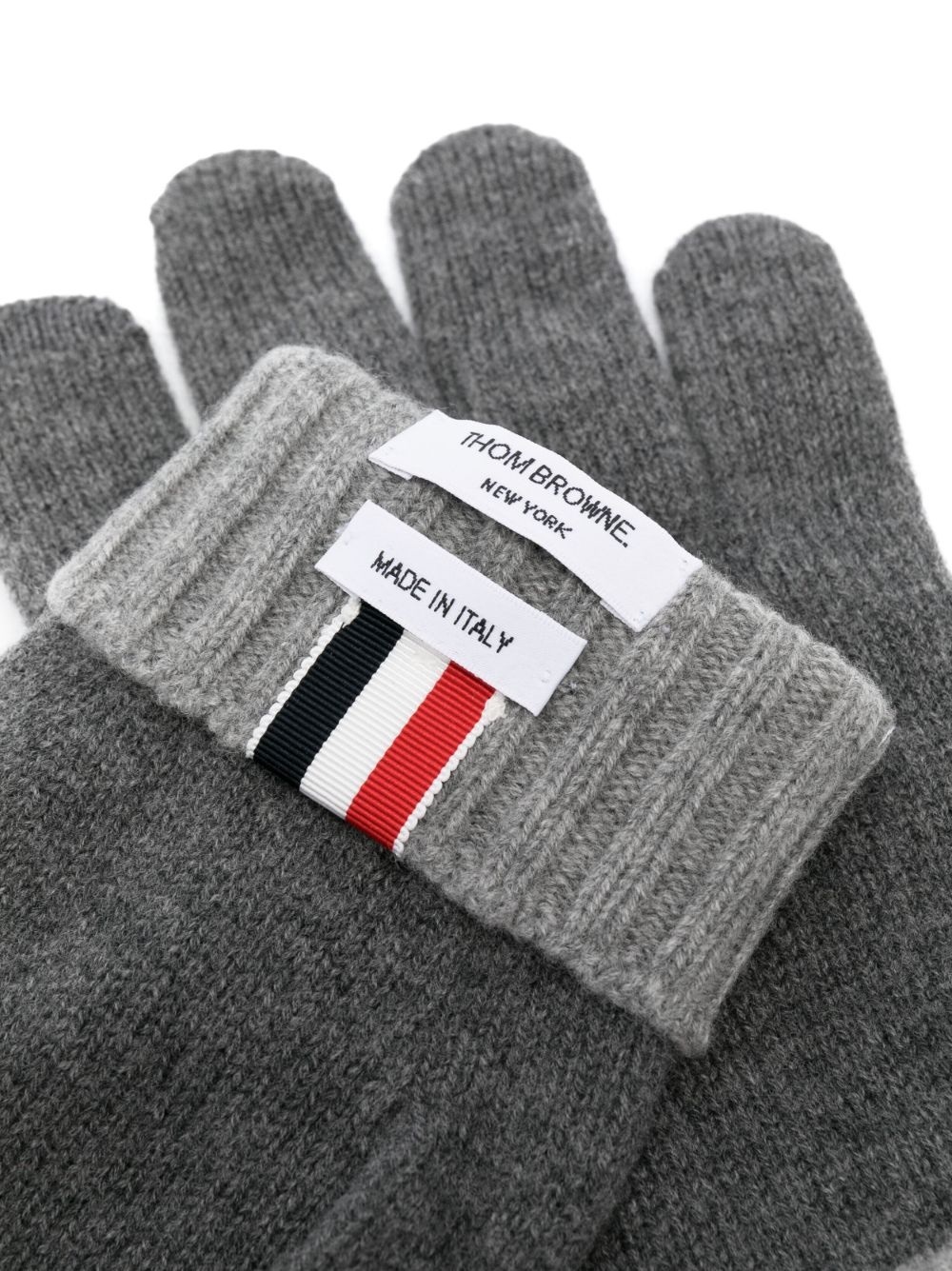 RWB-stripe wool gloves - 2