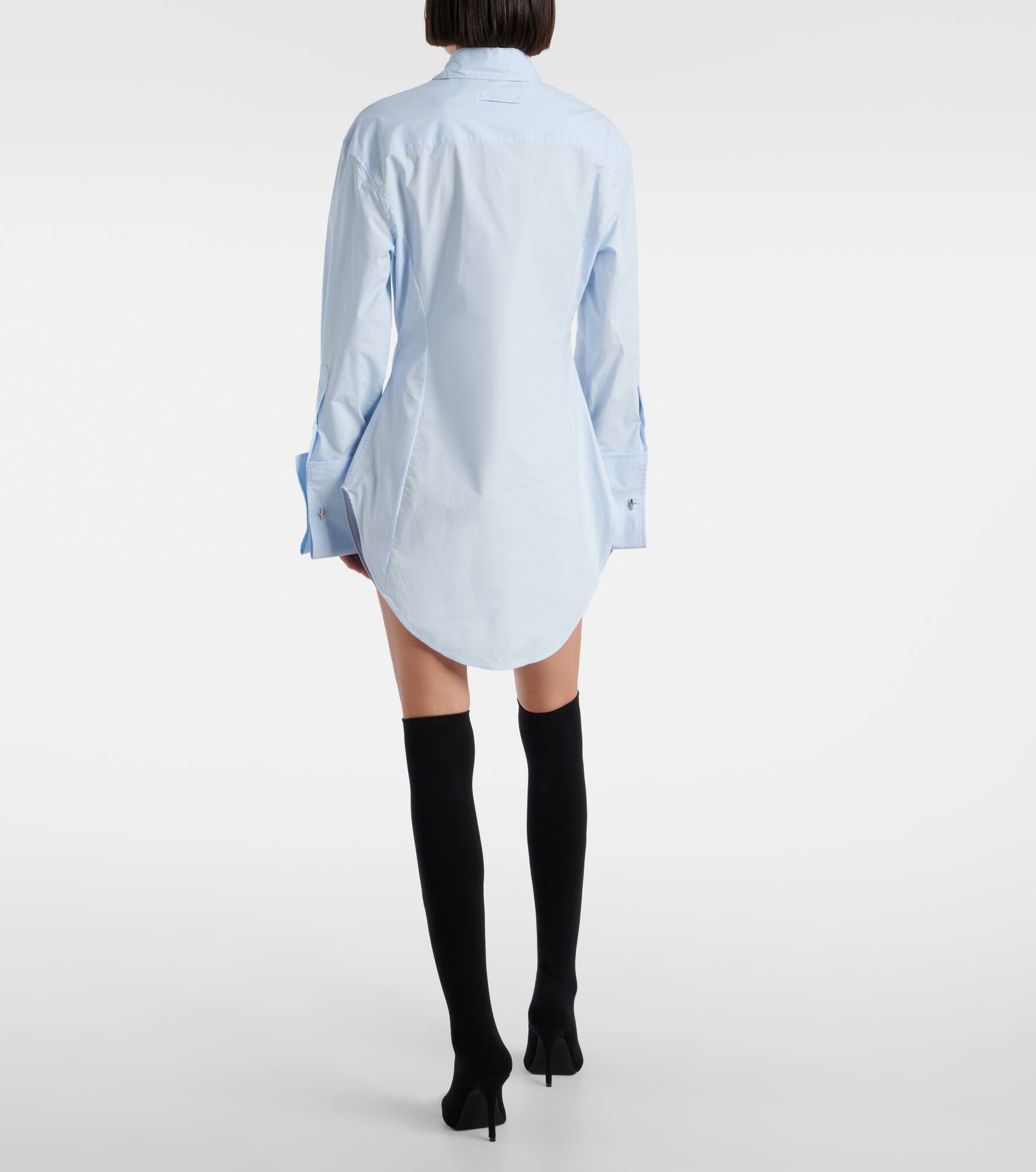 Logo cotton-blend poplin shirt - 3
