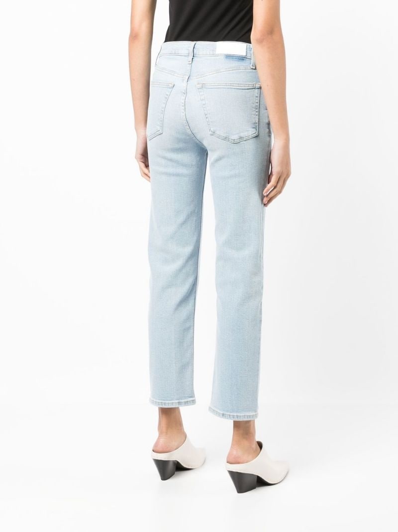 high-rise straight-leg jeans - 4