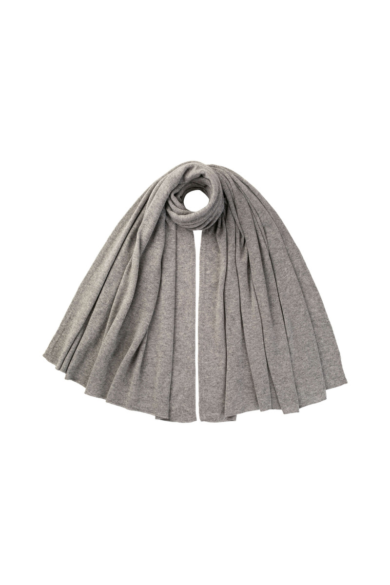 Gauzy Cashmere Grey Travel Stole 1