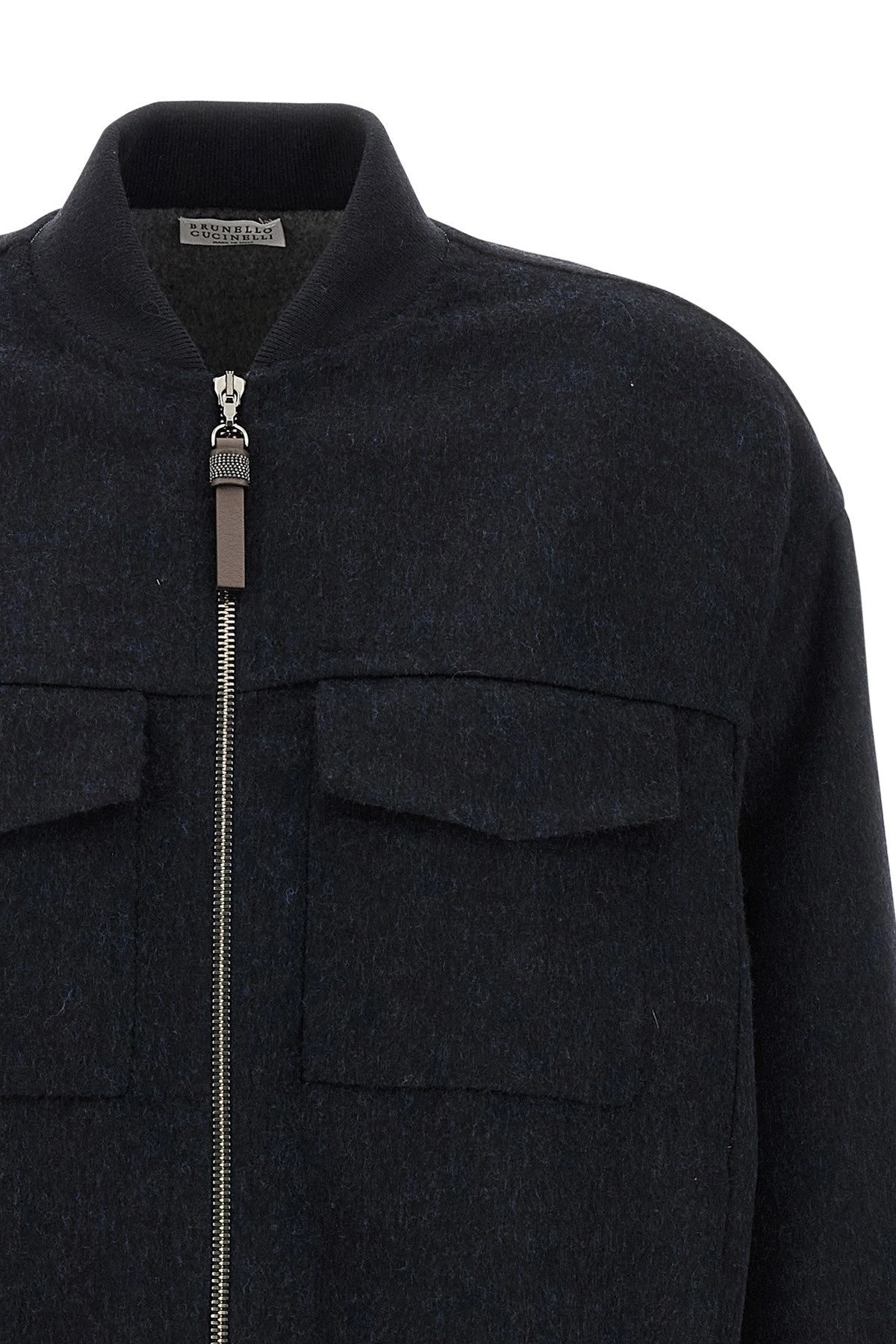 Brunello Cucinelli Women 'Shiny Zipper Pull' Bomber Jacket - 3