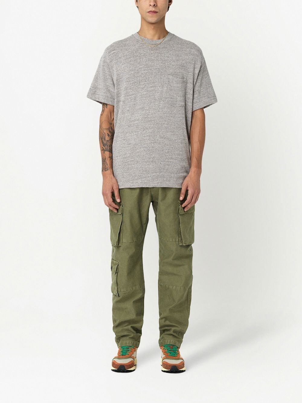 side cargo-pocket detail trousers - 2