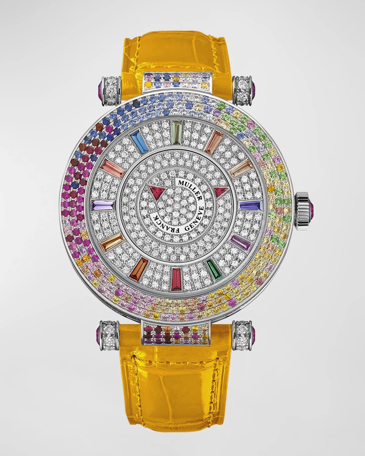 Unisex 42mm 18K White Gold Double Mystery Quarte Saisons Watch - 1