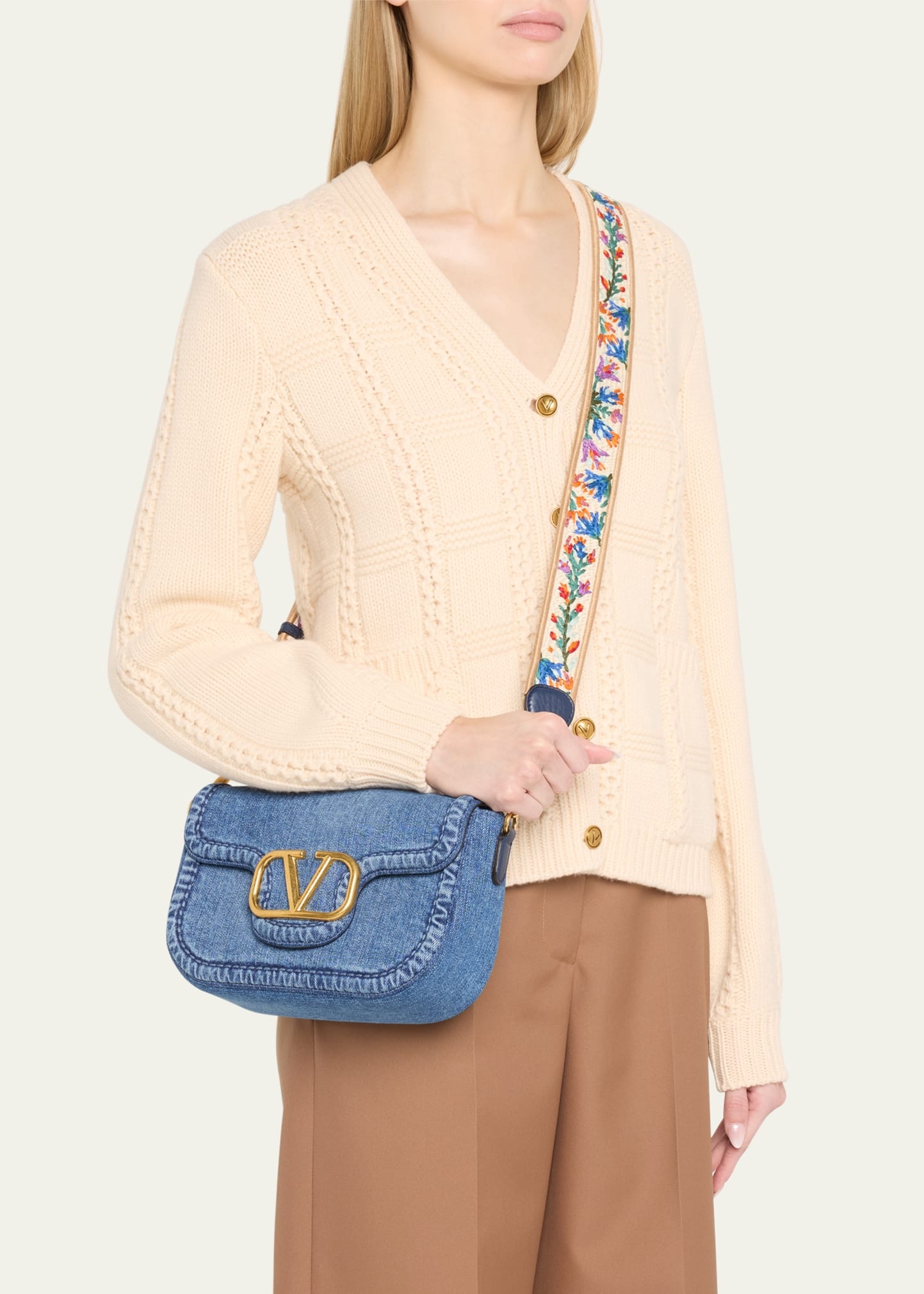 Alltime VLOGO Denim Shoulder Bag - 2