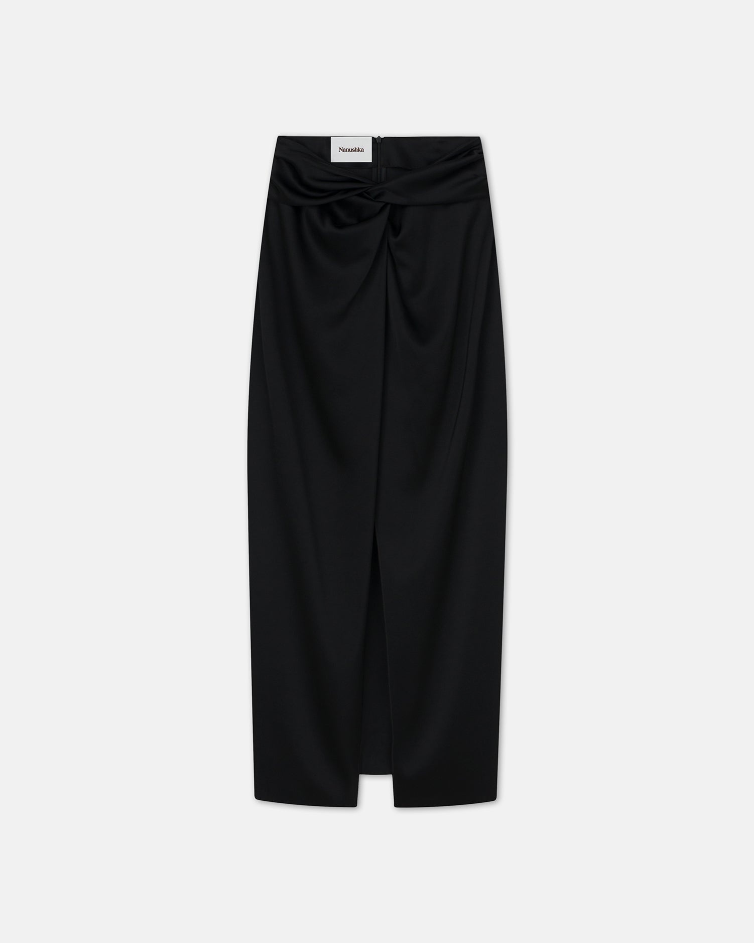 Slip Satin Wrap Skirt - 4