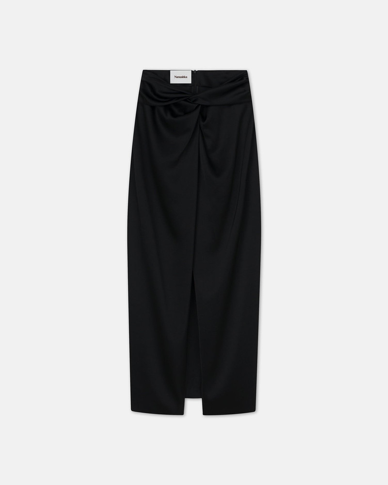 Slip Satin Wrap Skirt 4