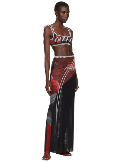OTTOLINGER Red Printed Maxi Skirt outlook