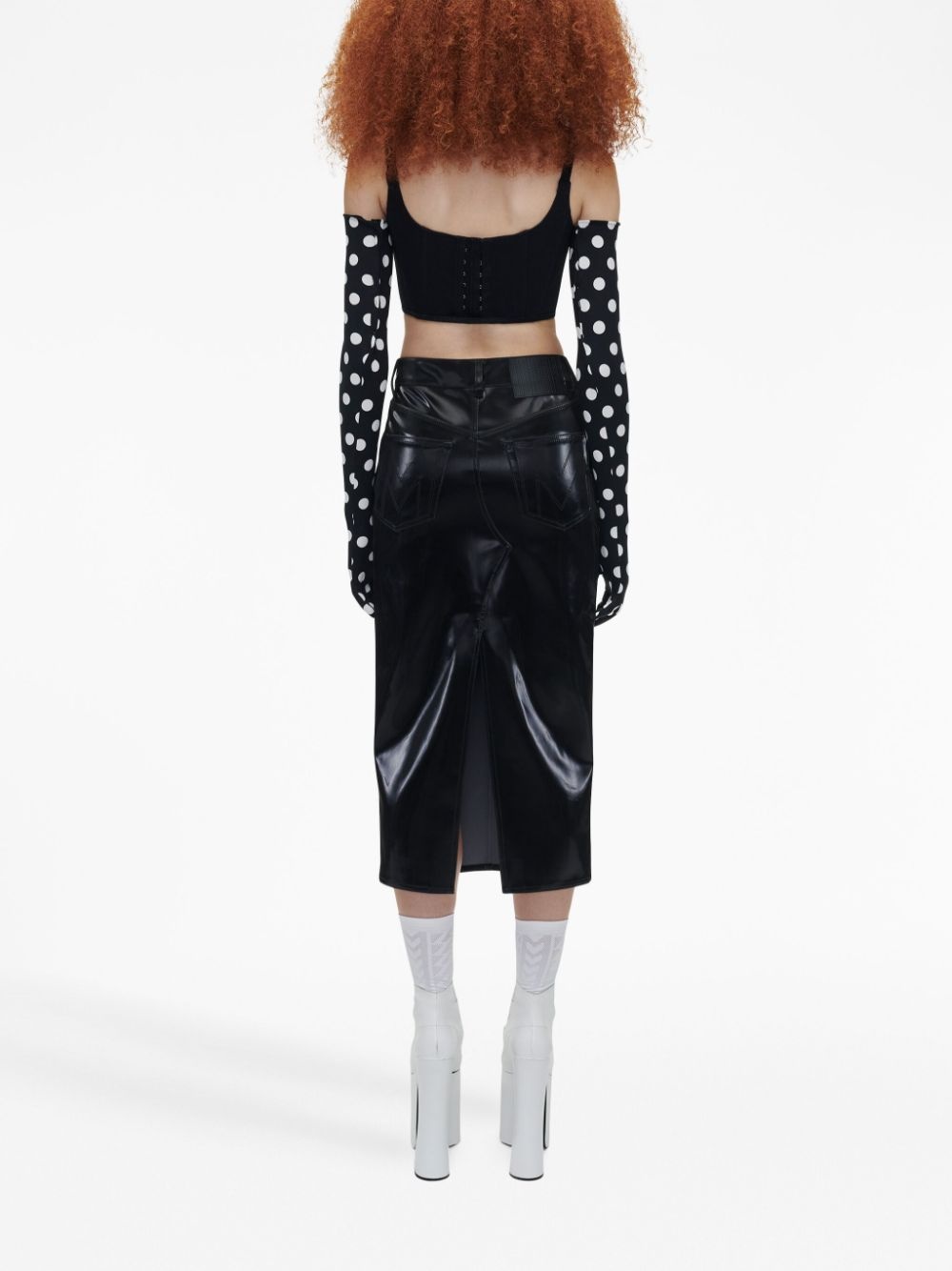 reflective midi skirt - 4