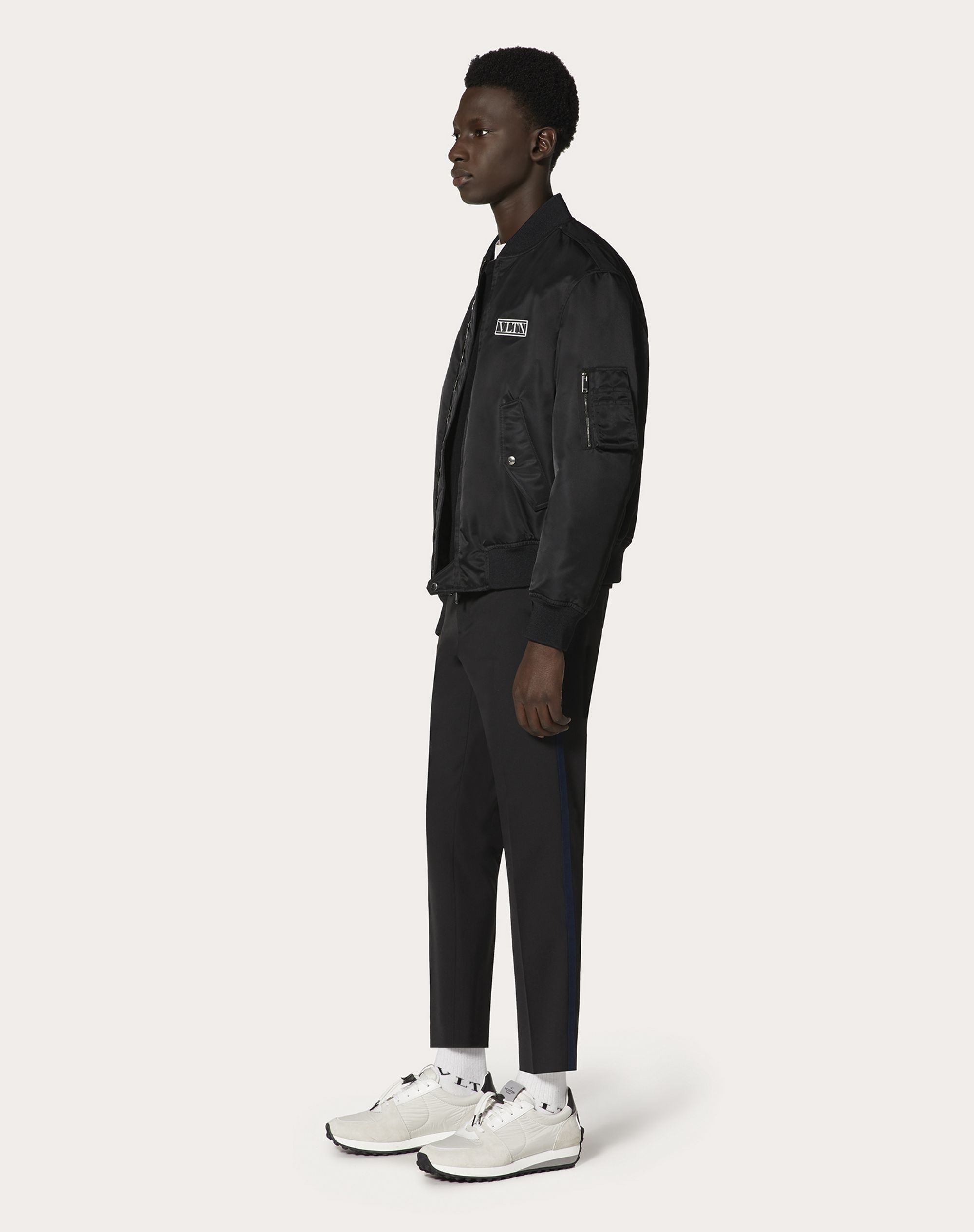 NYLON BOMBER WITH VLTN TAG - 2