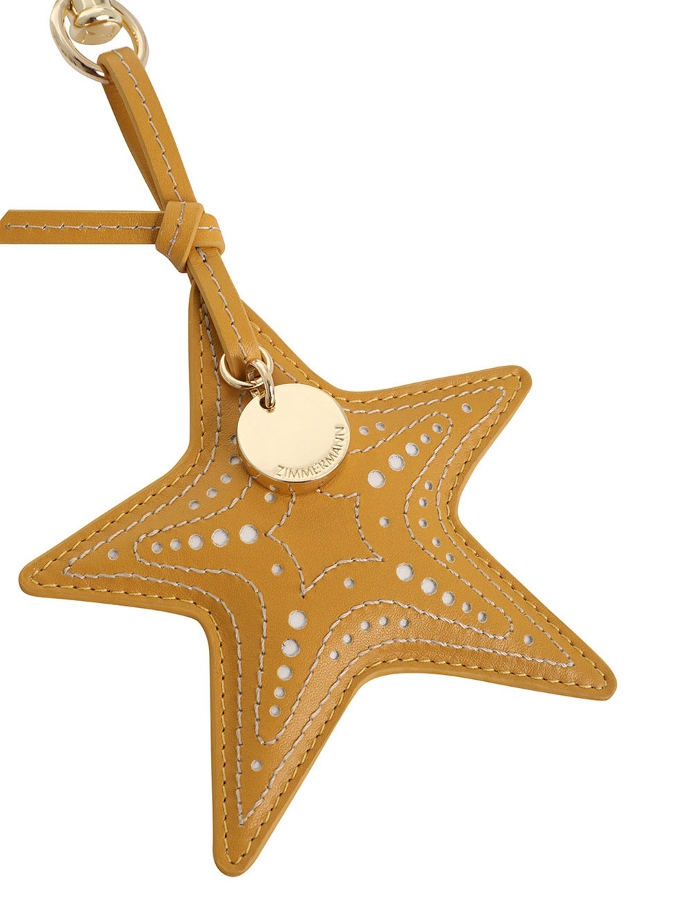 LEATHER STARFISH KEY CHARM - 3