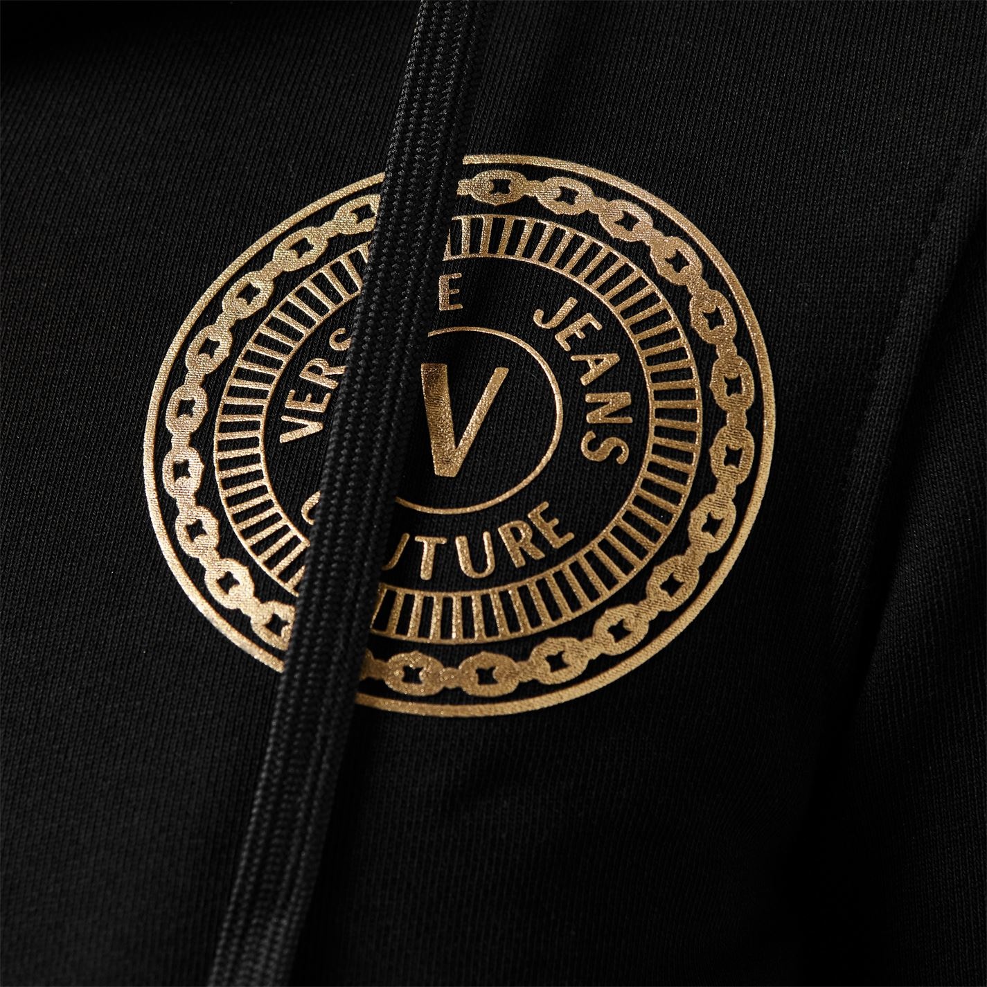 ROUND LOGO ZIP HOODIE - 5