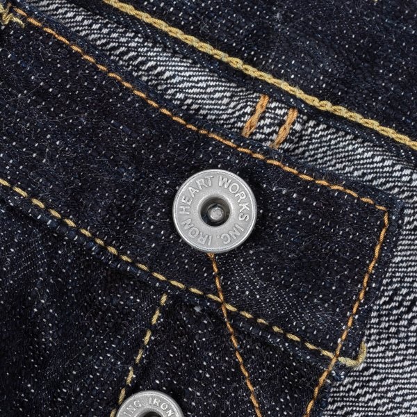 IH-777S-SLB 16oz Slubby Selvedge Denim Slim Taper Indigo - 7