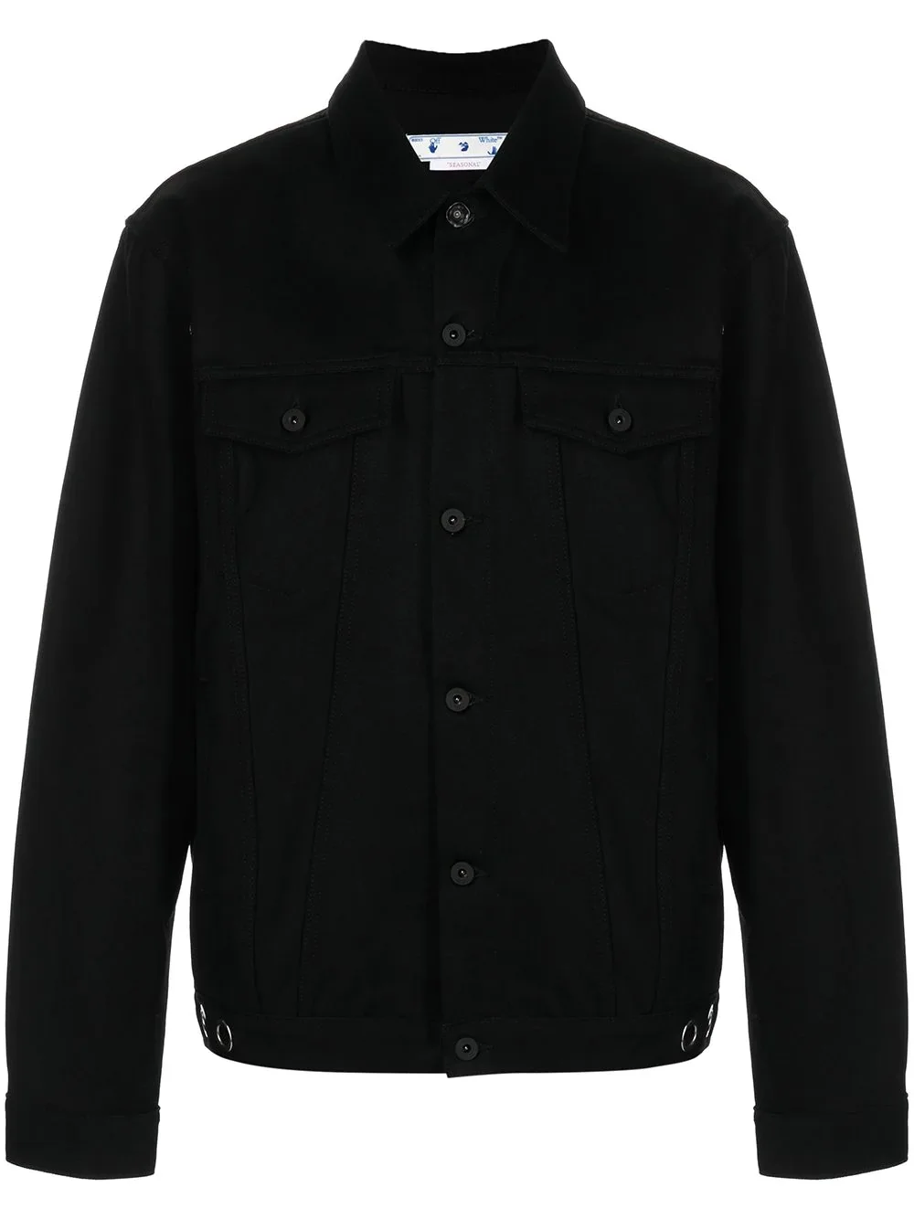 x Neen embroidered denim jacket - 1