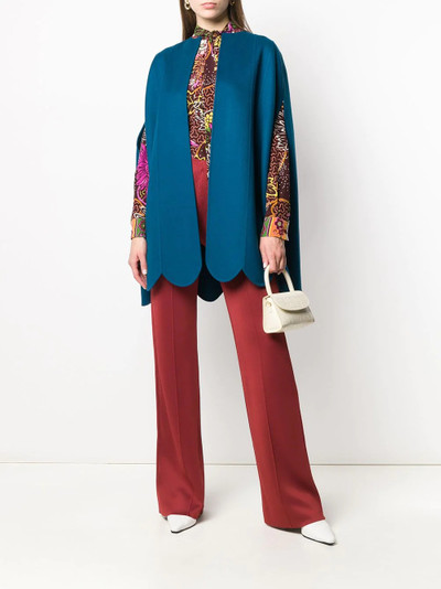 Valentino piped seams flared trousers outlook