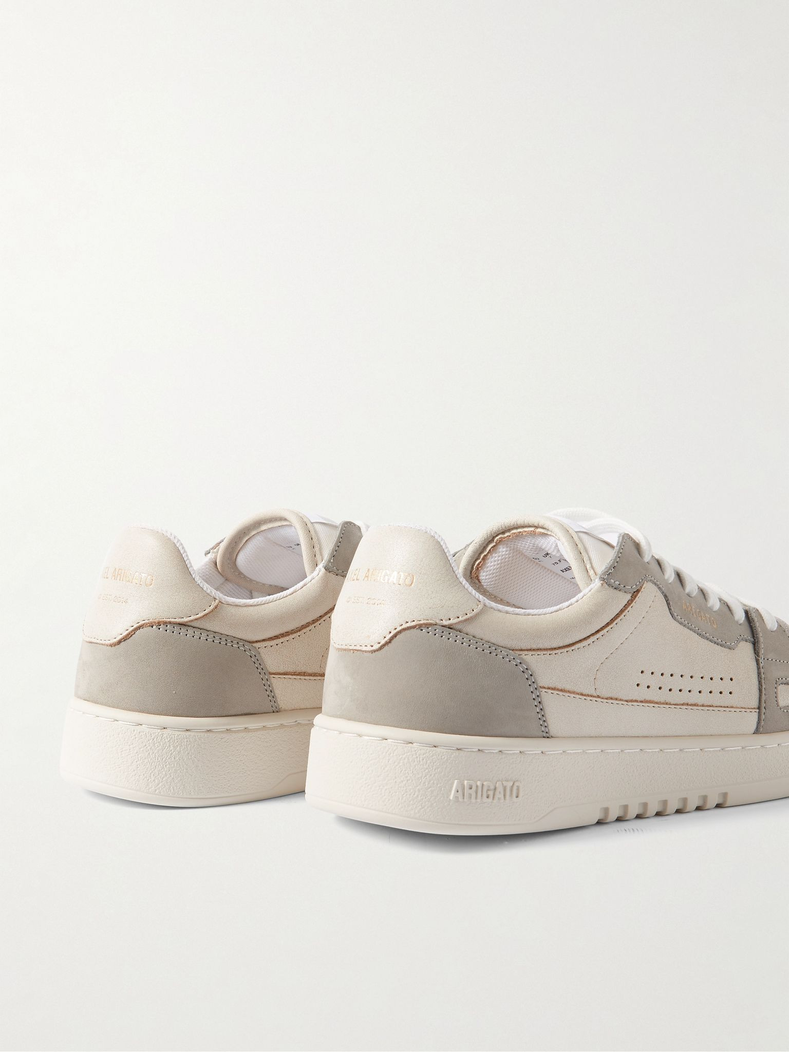Dice Lo Nubuck and Leather Sneakers Gray - 5