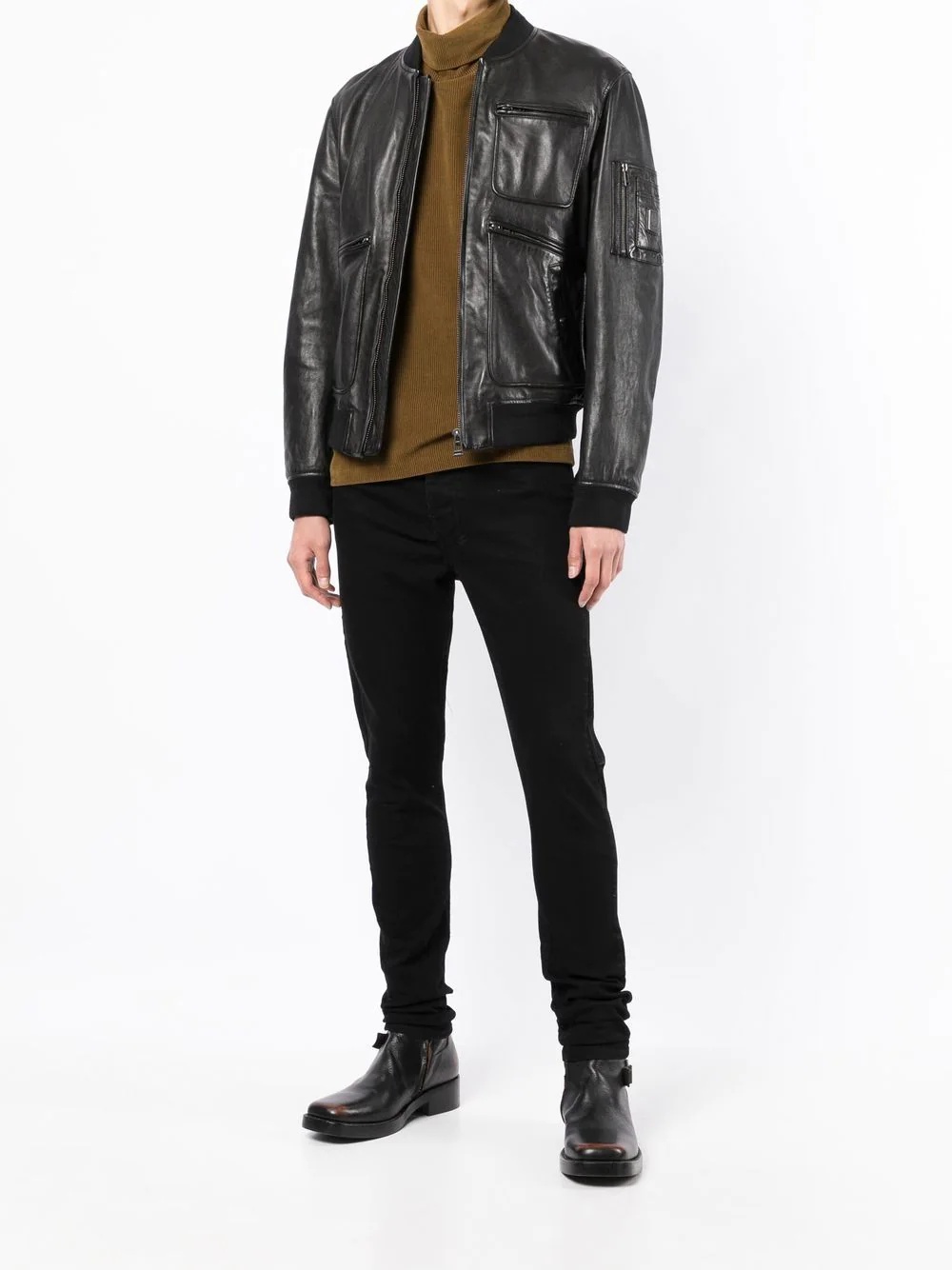 Finsbury leather bomber jacket - 2