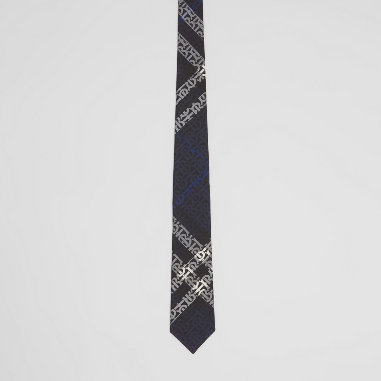 Classic Cut Monogram Check Silk Tie - 4