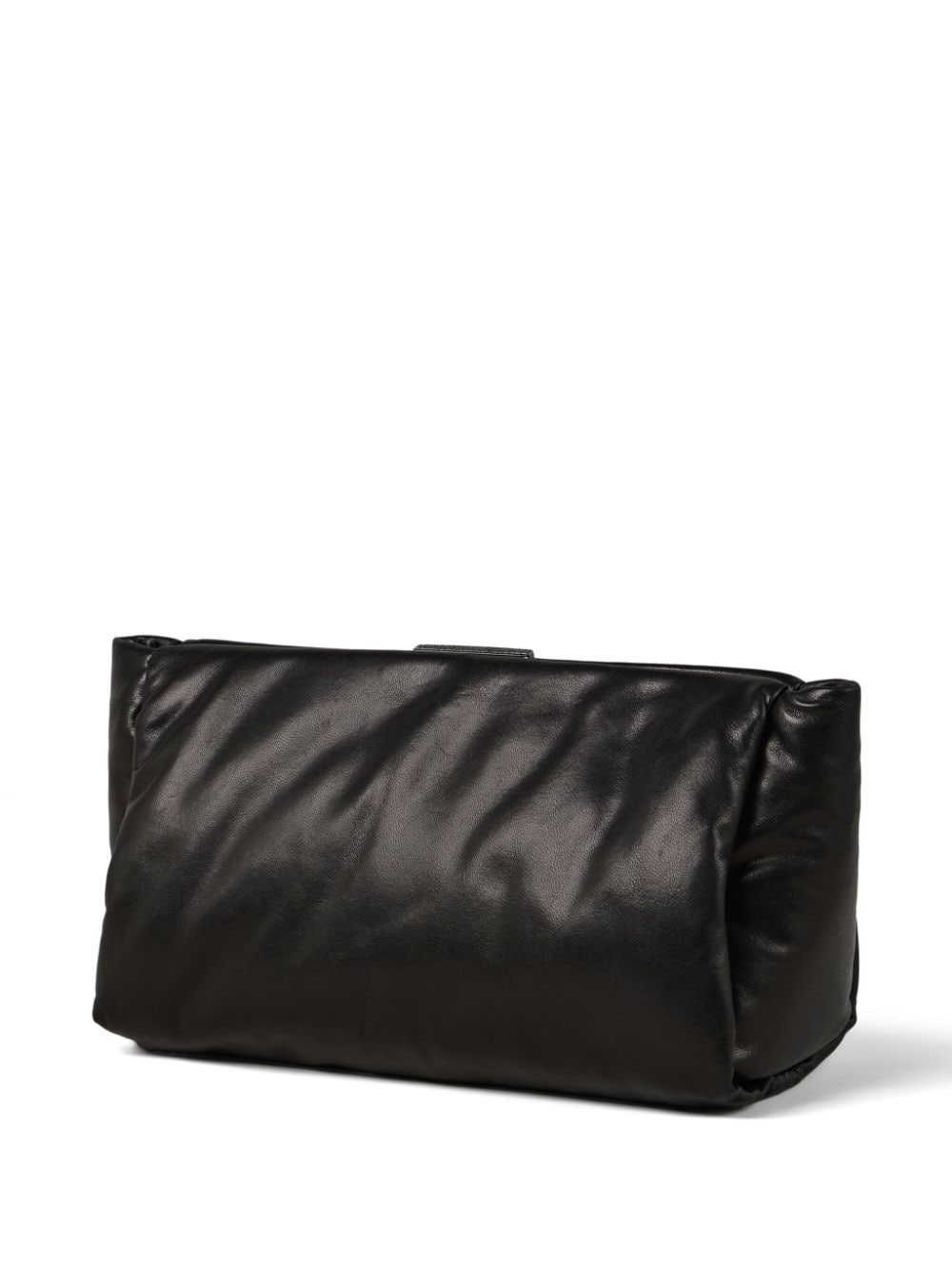 nappa leather clutch bag - 3