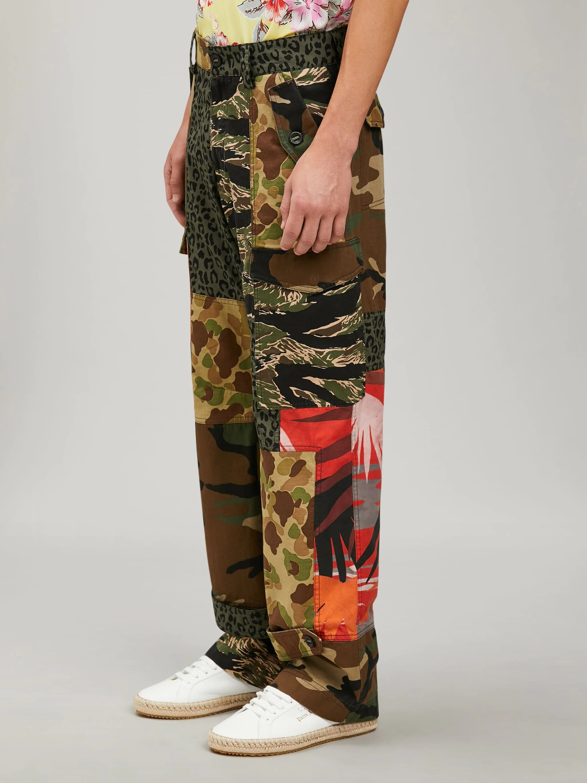 MIXED PXP FABRIC CARGO PANTS - 4