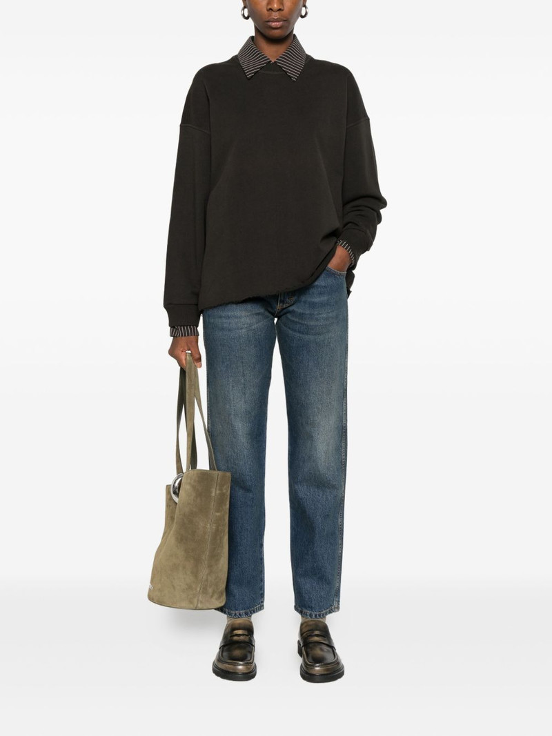 6397 raw-edge cotton sweatshirt outlook