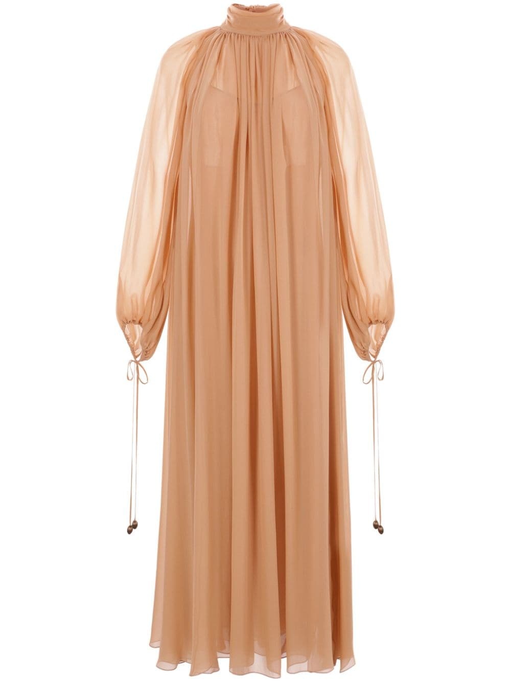 Silk long dress - 1